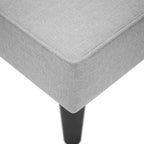 Chaiselongue mit Rechter Armlehne Wolkengrau Stoff