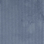 Chaiselongue mit Kissen Blau Cordstoff