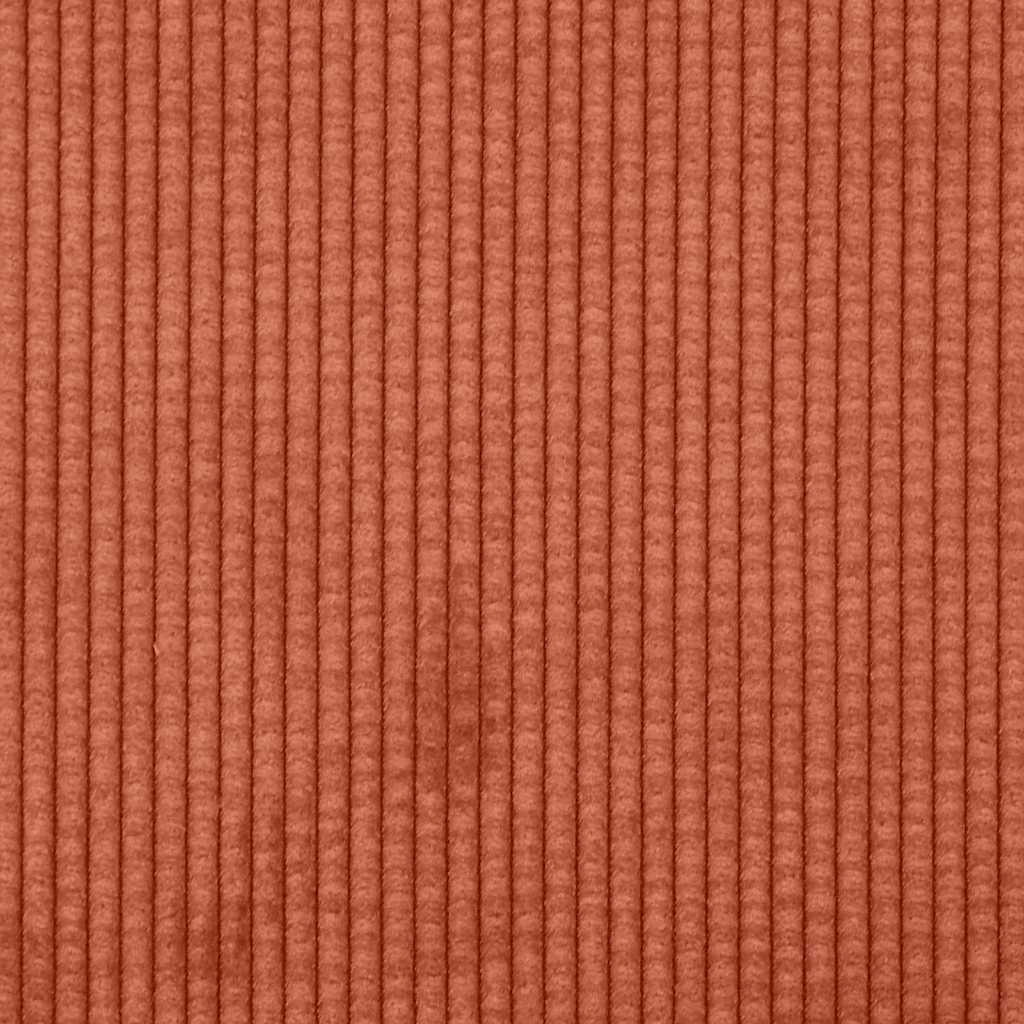 Chaiselongue mit Kissen Rot-orange Cordstoff