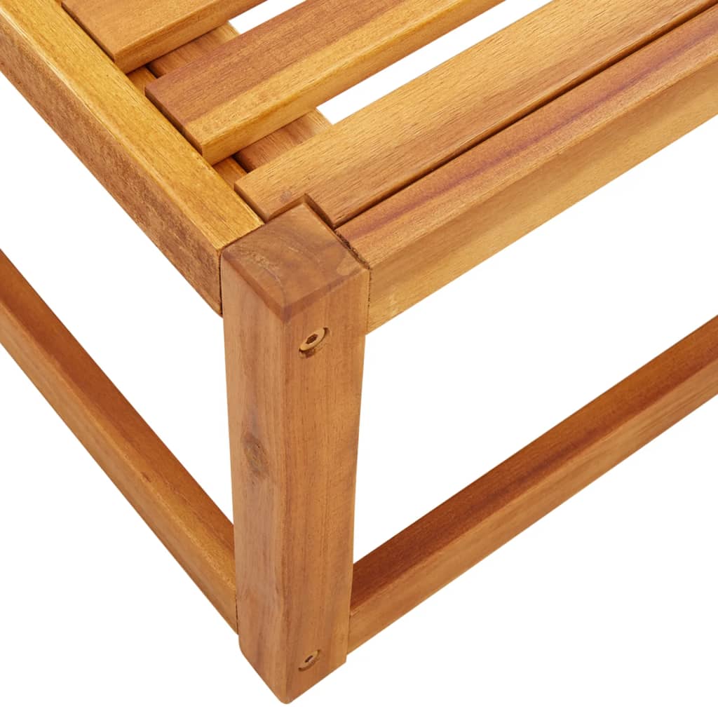 11-tlg. Gartensofa-Set mit Kissen Holz Akazie & Seil