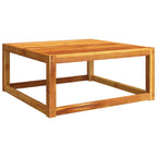4-tlg. Gartensofa-Set mit Kissen Holz Akazie & Rattan