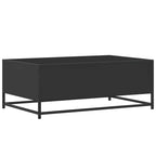 Couchtisch Schwarz 90x57x35 cm Holzwerkstoff und Metall