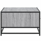 Couchtisch Grau Sonoma 90x57x35 cm Holzwerkstoff und Metall