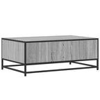 Couchtisch Grau Sonoma 90x57x35 cm Holzwerkstoff und Metall