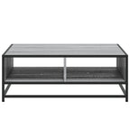Couchtisch Grau Sonoma 80x80x30 cm Holzwerkstoff und Metall