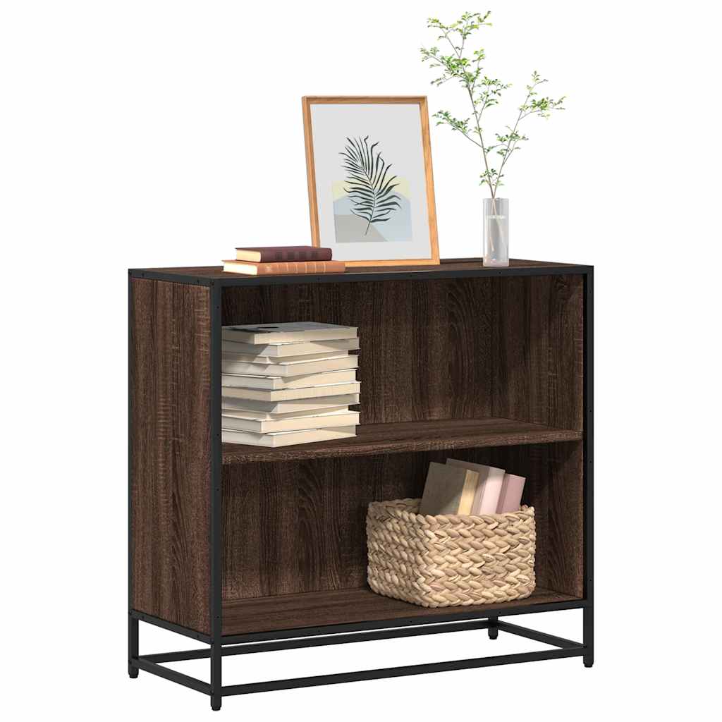 Bücherschrank Braun Eichen-Optik 80,5x35x76 cm Holzwerkstoff