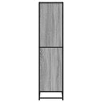 Bücherregal Grau Sonoma 40x35x139 cm Holzwerkstoff