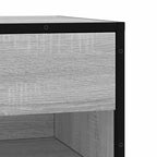 Schuhbank Grau Sonoma 60x40x53,5 cm Holzwerkstoff und Metall