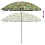 Strandparasol Tarnung 206 x 206 x 212 cm Polyester und Metall