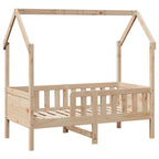 Kinderbett Hausbett 80x160 cm Massivholz Kiefer