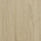 Badschrank Eichen-Optik 35x37,5x188,5 cm Holzwerkstoff Metall
