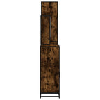 4-tlg. Badmöbel-Set Räuchereiche Holzwerkstoff