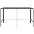 Bartisch Schwarz 200x100x110 cm Pulverbeschichteter Stahl