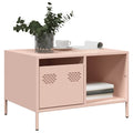 Couchtisch Rosa 68,5x50x43,5 cm Kaltgewalzter Stahl