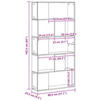 Bücherregal 5 Böden Artisan-Eiche 80,5x23,5x162,5 Holzwerkstoff