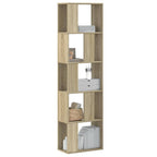 Bücherregal 5 Böden Sonoma-Eiche 45x23,5x162,5 cm Holzwerkstoff
