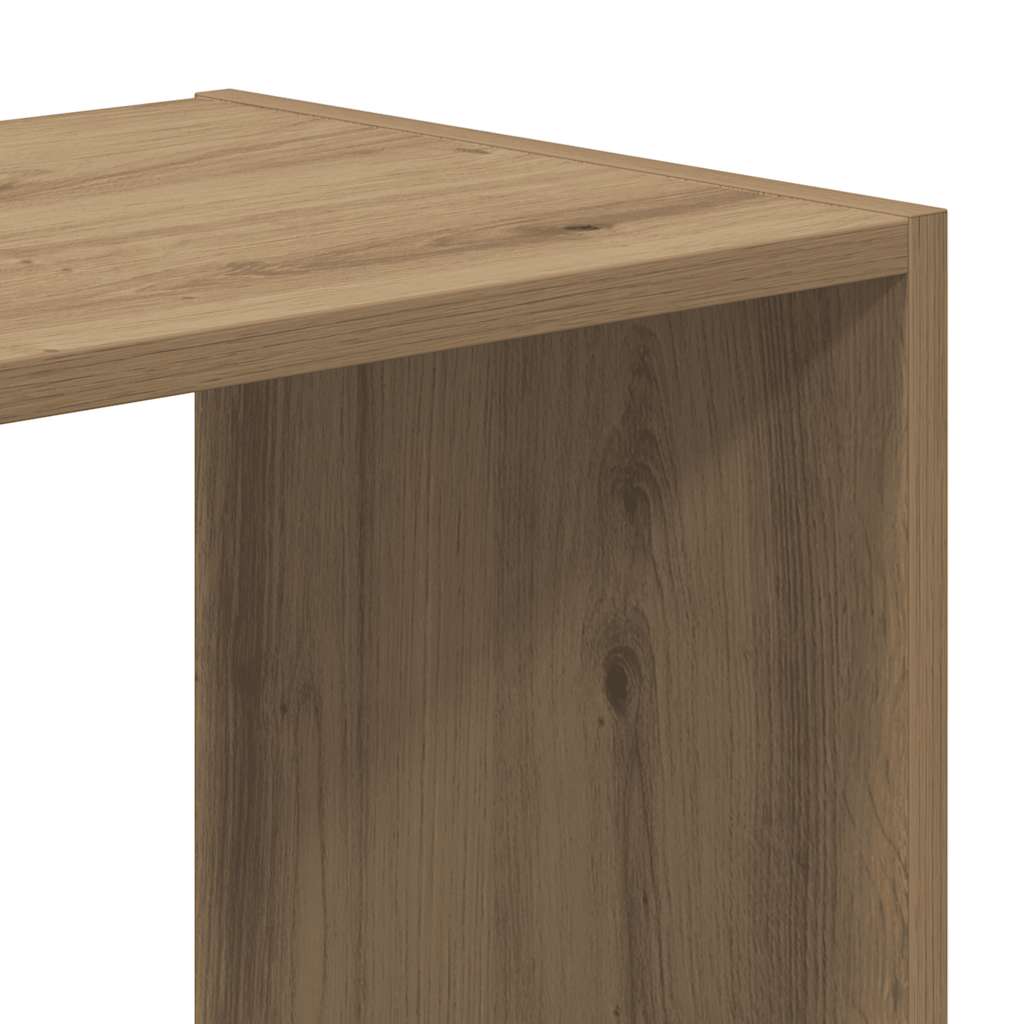 Bücherregal Artisan-Eiche 102x32x102 cm Holzwerkstoff