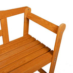 Bank Outdoor Braun 119 x 44 x 76 cm Massives Kiefernholz