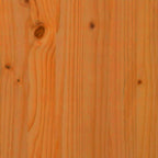 Bank Outdoor Braun 119 x 44 x 76 cm Massives Kiefernholz