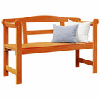 Bank Outdoor Braun 119 x 44 x 76 cm Massives Kiefernholz