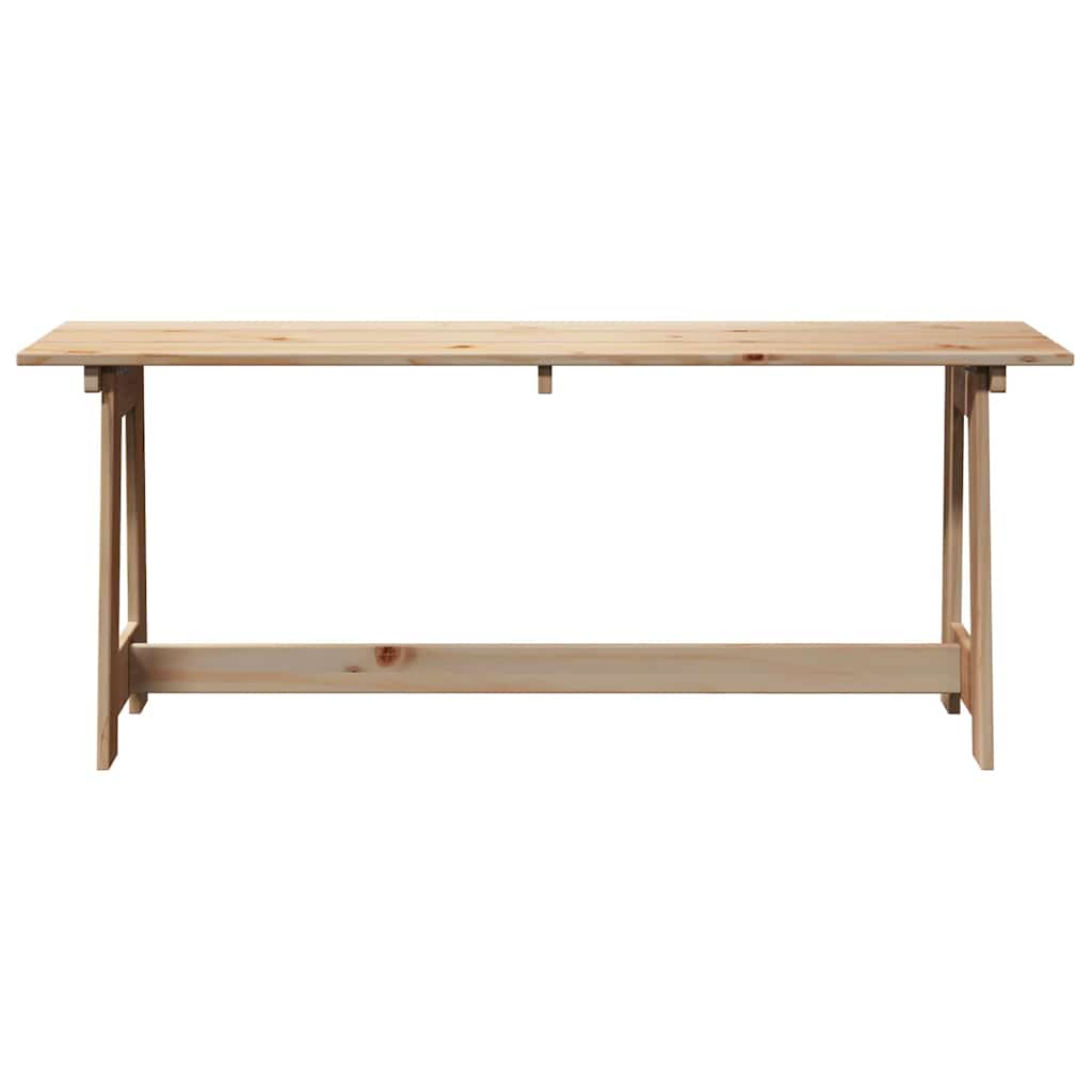 Bank Outdoor Natur 119 x 37 x 47 cm Massives Kiefernholz