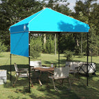 Pavillon-Zelt Blau 194 x 194 x 251 cm Stoff