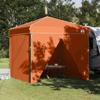 Pavillon-Zelt Orange 243 x 243 x 251 cm Stoff
