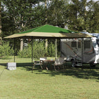 Pavillon-Zelt Grün 395 x 395 x 251 cm Stoff