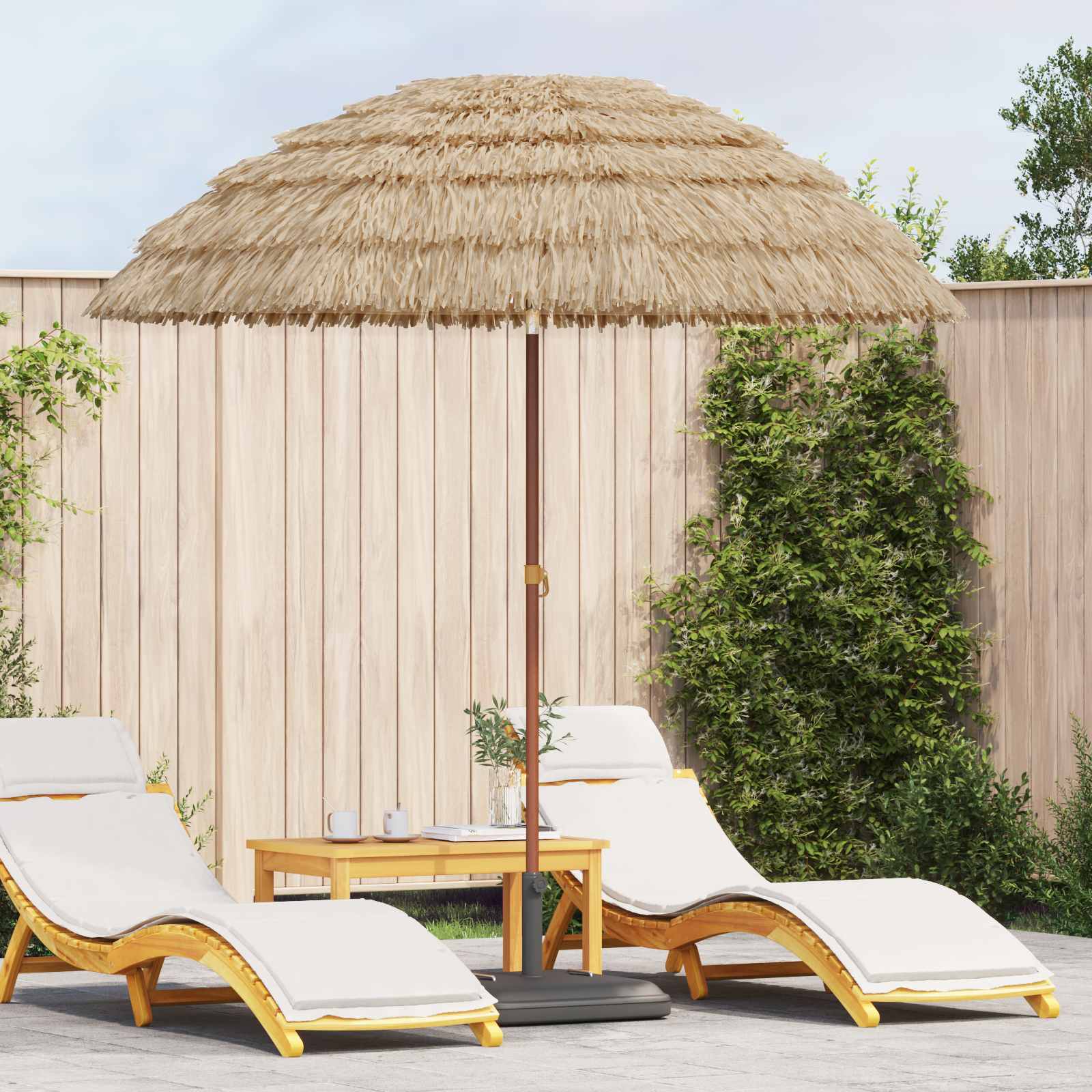 Garten-Sonnenschirm Natur 205 x 205 x 210 cm