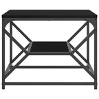 Couchtisch Schwarz Eichen-Optik 51 x 50 x 40 cm