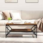 Couchtisch Altholz 90 x 50 x 40 cm Ingenieure Holz und Stahl