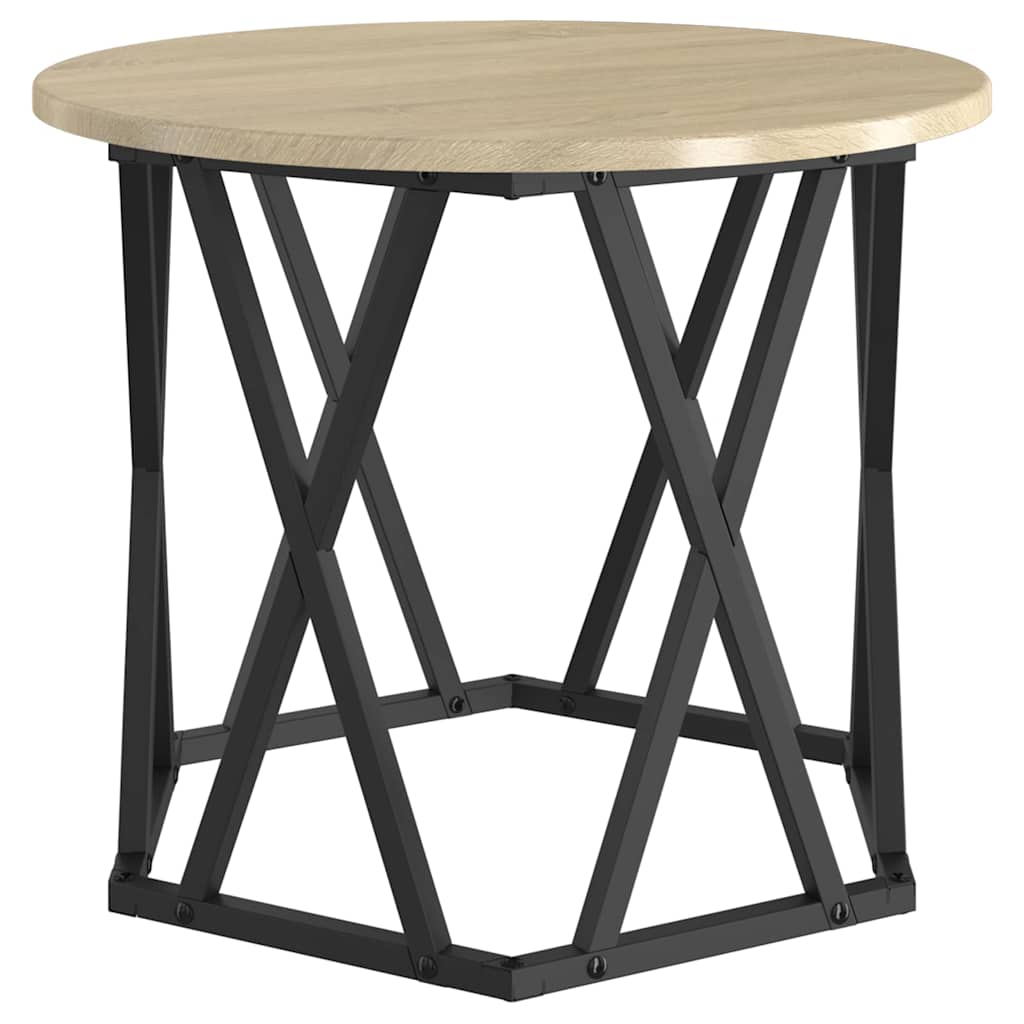 Beistelltisch 2 pcs Sonoma-Eiche Ingenieure Holz und Stahl