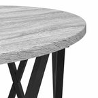 Beistelltisch 2 pcs Graues Sonoma Ingenieure Holz und Stahl