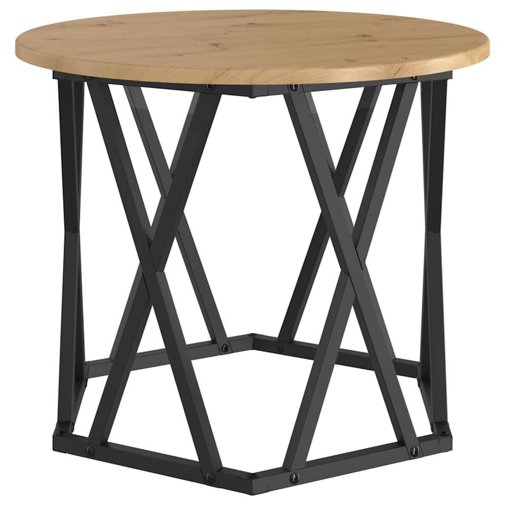 Beistelltisch 2 pcs Artisan-Eiche Ingenieure Holz und Stahl