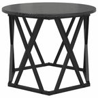 Nesting Beistelltisch 3 pcs Schwarz Eichen-Optik