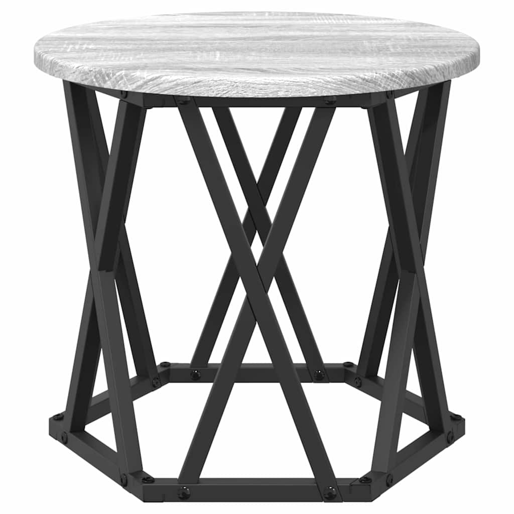 Nesting Beistelltisch 3 pcs Graues Sonoma