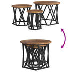 Nesting Beistelltisch 3 pcs Altholz Ingenieure Holz und Stahl