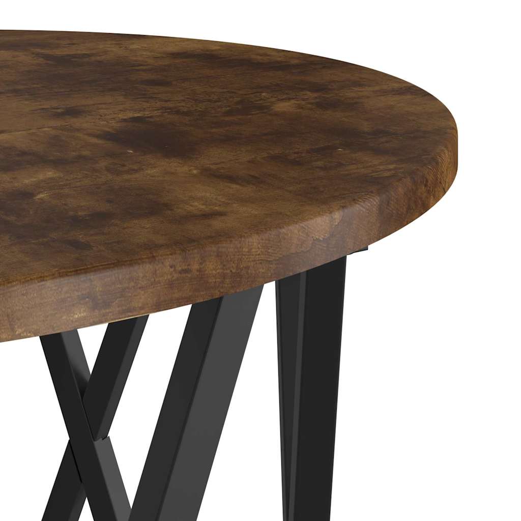 Couchtisch 2 pcs Geräucherte Eiche Ingenieure Holz und Stahl