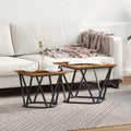 Beistelltisch-Set 2 pcs Altholz Ingenieure Holz und Stahl