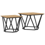 Beistelltisch-Set 2 pcs Artisan-Eiche Ingenieure Holz und Stahl
