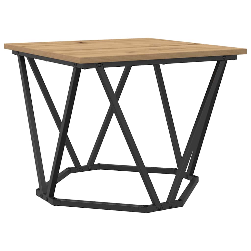 Beistelltisch-Set 2 pcs Artisan-Eiche Ingenieure Holz und Stahl