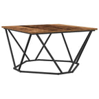 Couchtisch Altholz 80 x 80 x 45 cm Ingenieure Holz und Stahl
