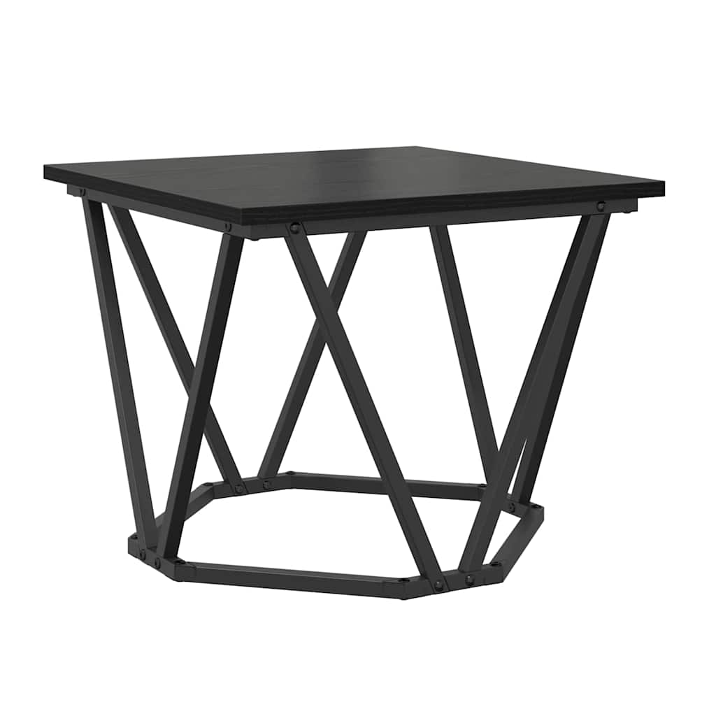 Couchtisch 3 pcs Schwarz Eichen-Optik Ingenieure Holz und Stahl
