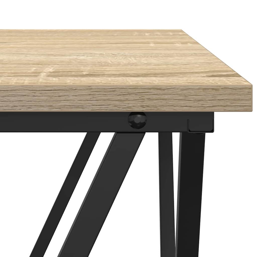 Couchtisch 3 pcs Sonoma-Eiche Ingenieure Holz und Stahl