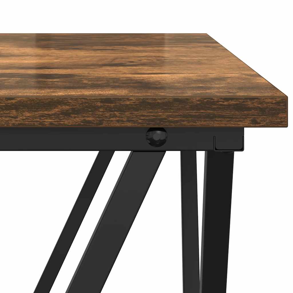 Couchtisch 3 pcs Geräucherte Eiche Ingenieure Holz und Stahl