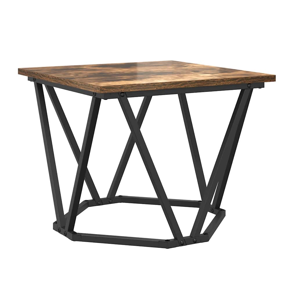 Couchtisch 3 pcs Geräucherte Eiche Ingenieure Holz und Stahl