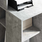 Schreibtisch Beton Grau 90 x 48 x 101,5 cm Holzwerkstoff