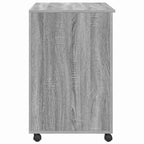 Tisch mit Rädern Graues Sonoma 91 x 50 x 77 cm Holzwerkstoff