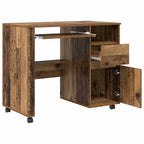 Tisch mit Rädern Mit Rad Altholz 91 x 50 x 77 cm Holzwerkstoff