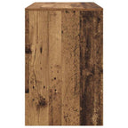 Schreibtisch mit Regal Altholz 102 x 50 x 75 cm Holzwerkstoff